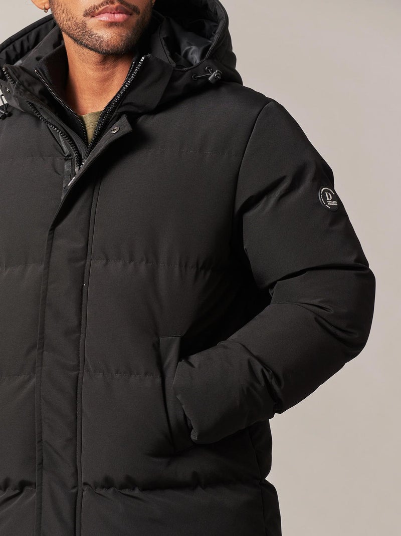 Doudoune longue à capuche pour homme 'Deeluxe' Noir - Kiabi