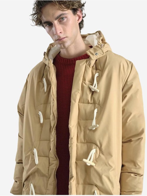 Doudoune longue à capuche pour homme giesto avec poches - Kiabi Doudoune longue à capuche pour homme giesto avec poches - Kiabi