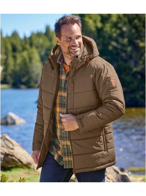 Doudoune Longue avec Capuche Amovible   - ATLAS FOR MEN - Kiabi