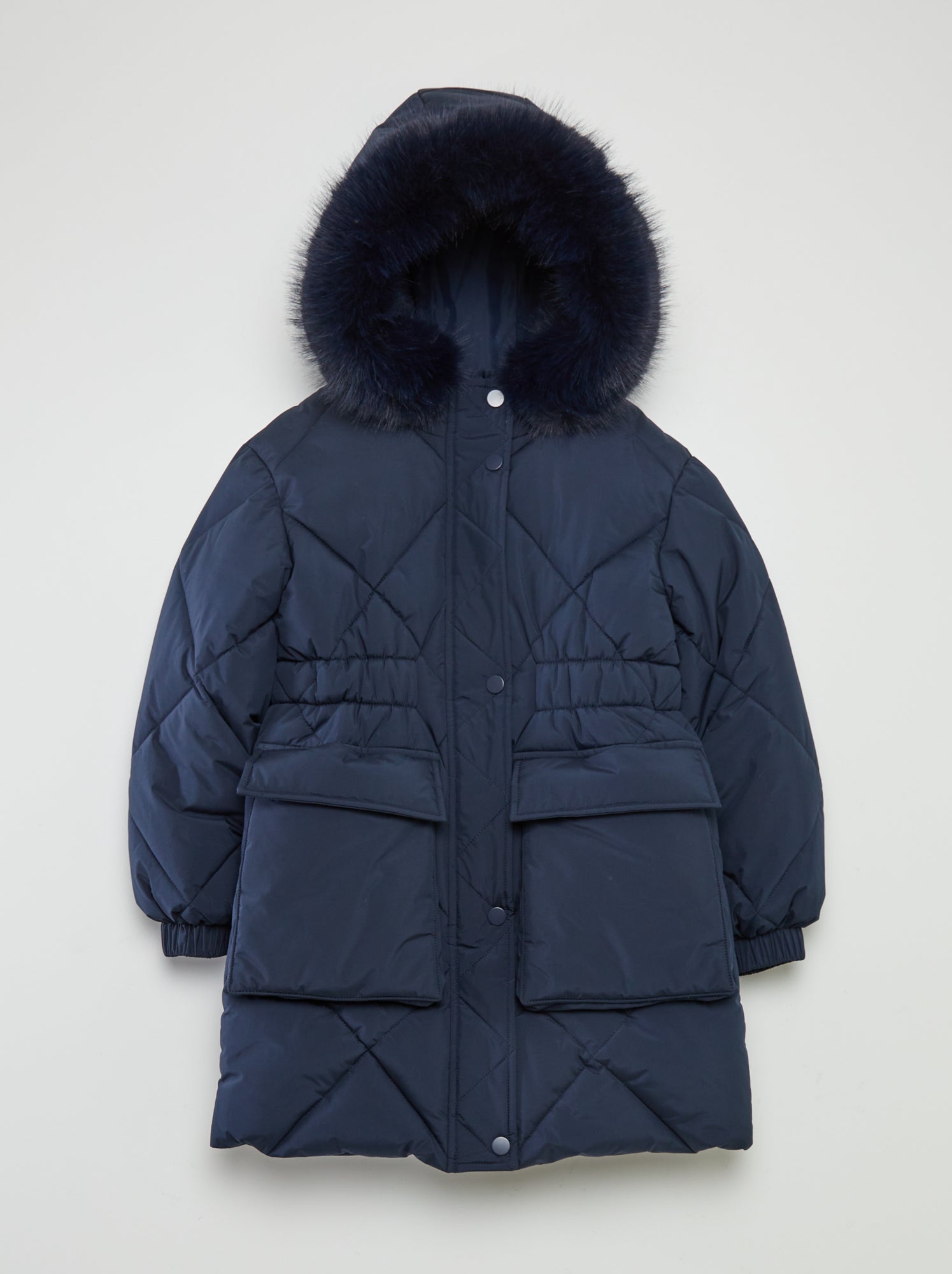 Manteau Polaire Bleu Marine Fille Katie Mack - Taille 8 Ans, Occasion Très Bon état
