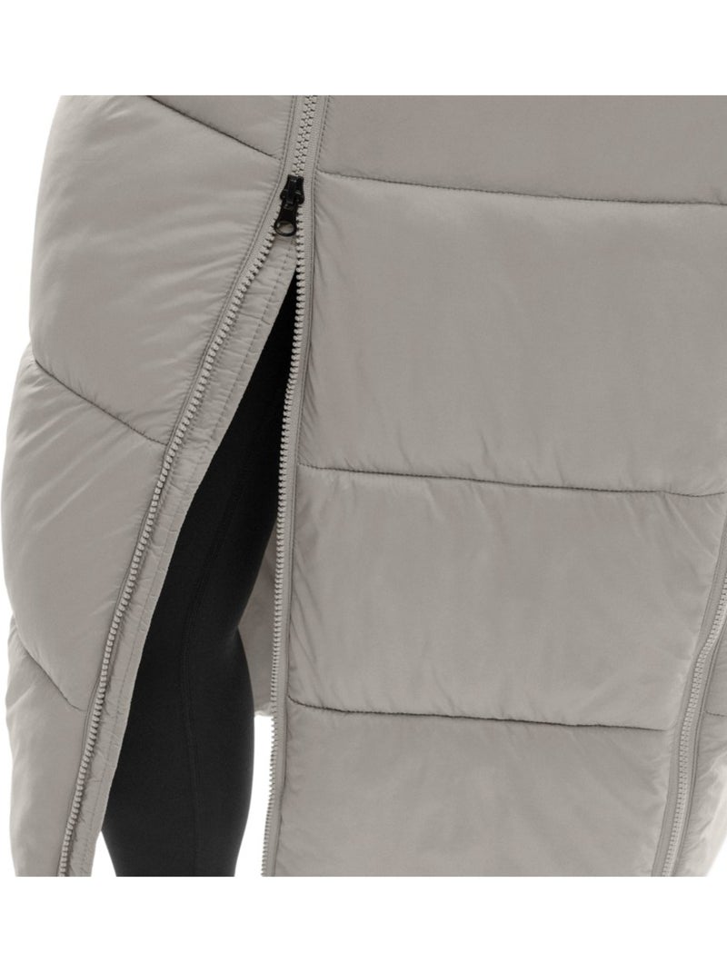 Doudoune longue femme lifestyle femme hemisphere Blanc Gris - Kiabi