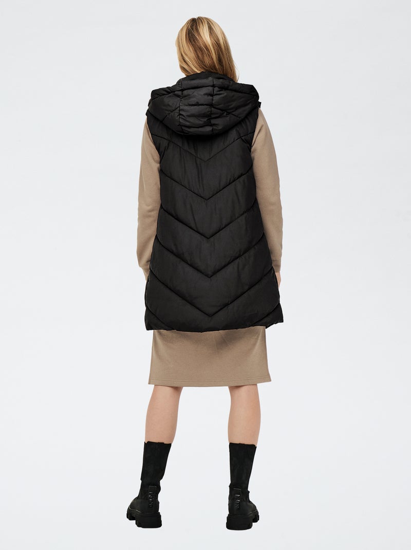 Doudoune longue 'JDY' Noir - Kiabi