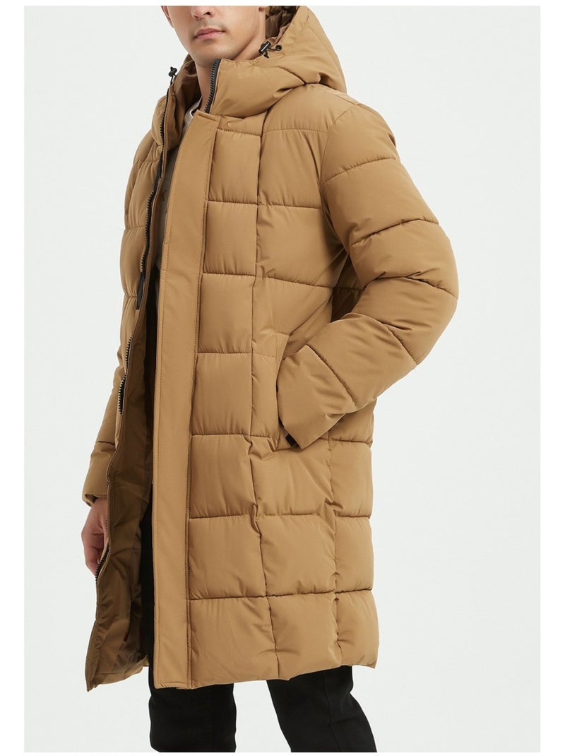 doudoune longue Kebello Beige - Kiabi