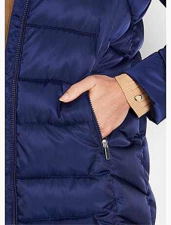 Doudoune longue matelassée à capuche - Afibel