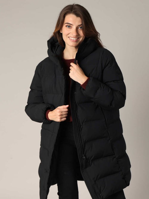 Doudoune longue matelassée avec capuche enveloppante
 'Deeluxe' - Kiabi