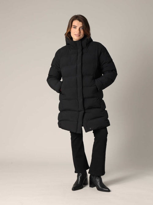 Doudoune longue matelassée avec capuche enveloppante
 'Deeluxe' - Kiabi