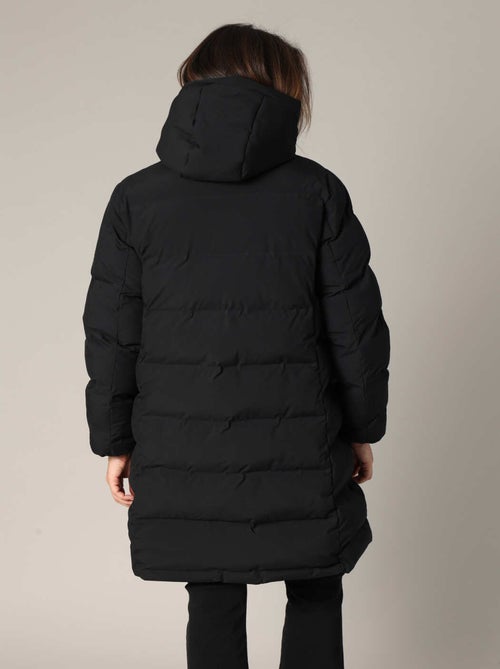 Doudoune longue matelassée avec capuche enveloppante
 'Deeluxe' - Kiabi