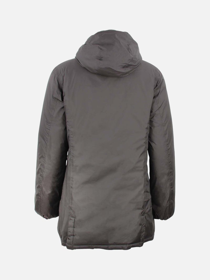 Doudoune longue réversible de ski   AWILL - PEAK MOUNTAIN Marron - Kiabi