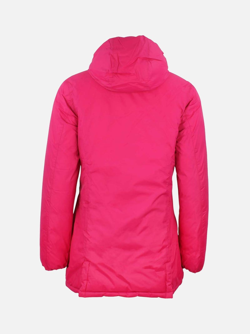 Doudoune longue réversible de ski   AWILL - PEAK MOUNTAIN Rose fushia - Kiabi
