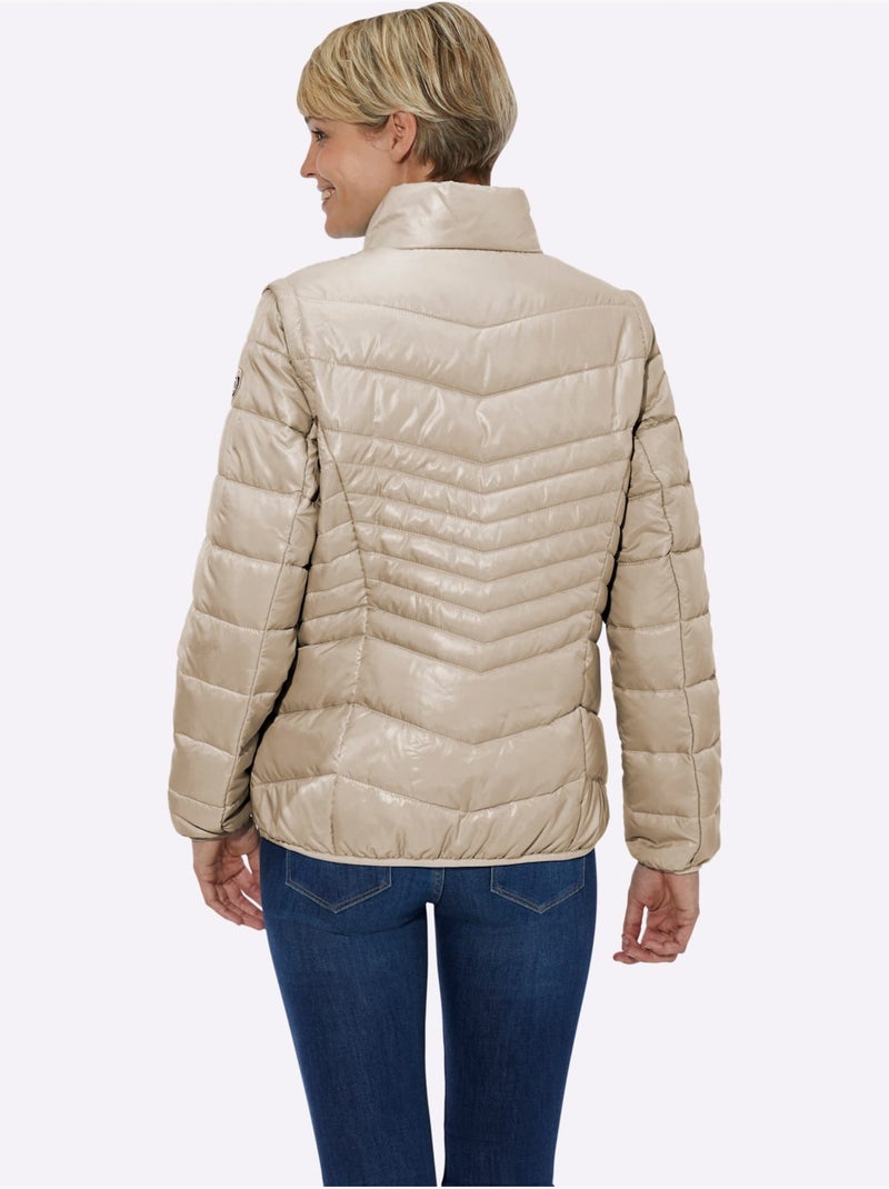 Doudoune Manches Amovibles - Taille Standard - Witt Beige - Kiabi