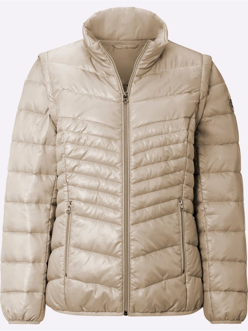 Doudoune Manches Amovibles - Taille Standard - Witt Beige - Kiabi