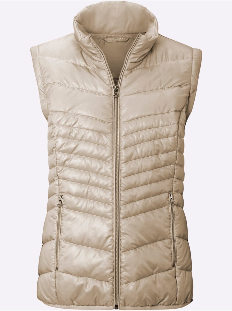 Doudoune Manches Amovibles - Taille Standard - Witt Beige - Kiabi
