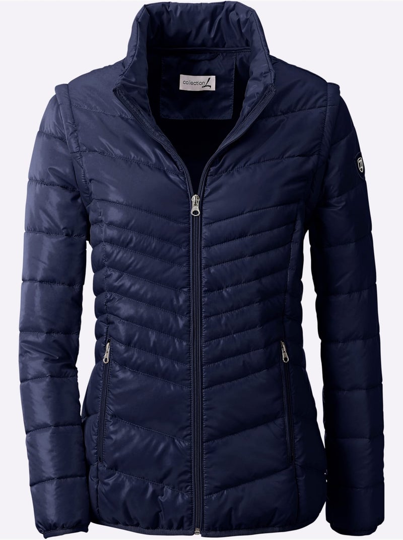 Doudoune Manches Amovibles - Taille Standard - Witt Bleu marine - Kiabi