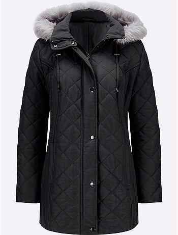 Veste matelassée avec capuche amovible et poches pratiques - Taille standard - Moda Vilona