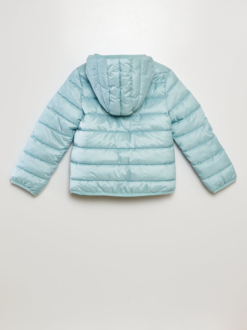 Doudoune matelassée à capuche Bleu - Kiabi