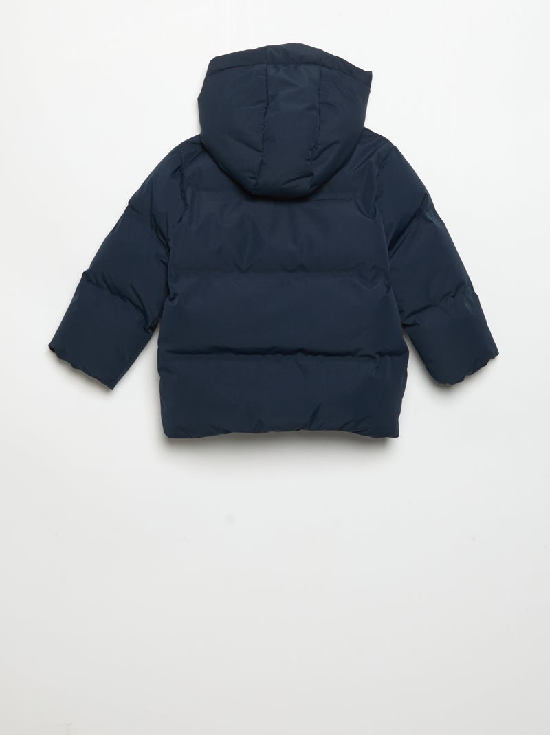 Doudoune matelassée à capuche Bleu - Kiabi