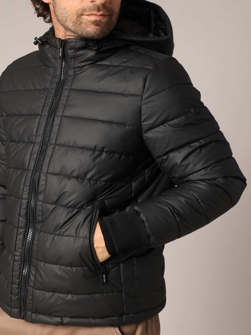 Doudoune matelassée à capuche 'Deeluxe' Noir - Kiabi