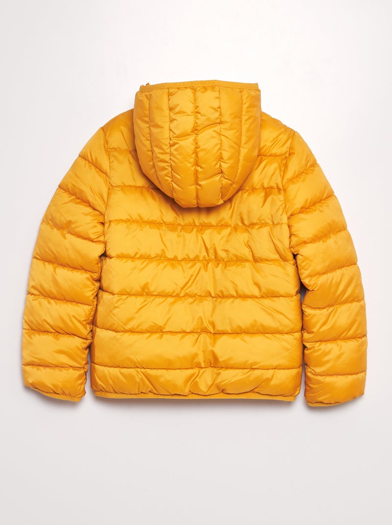 Doudoune matelassée à capuche Jaune - Kiabi