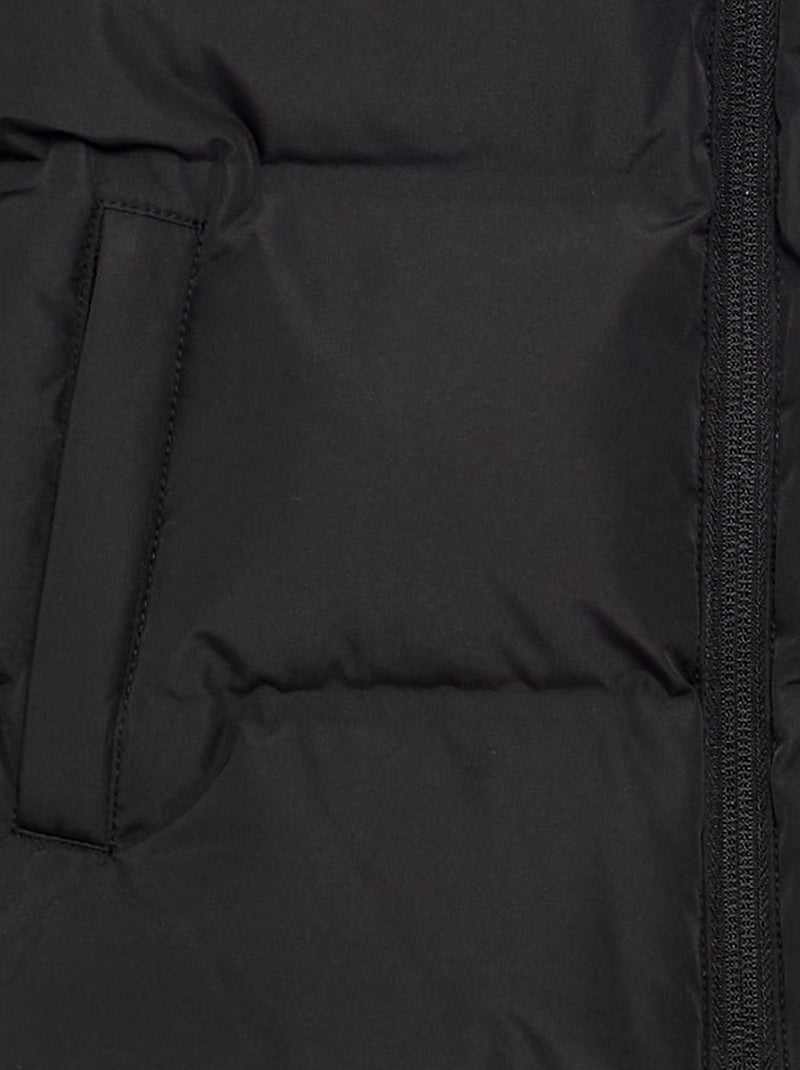 Doudoune matelassée à capuche Noir - Kiabi
