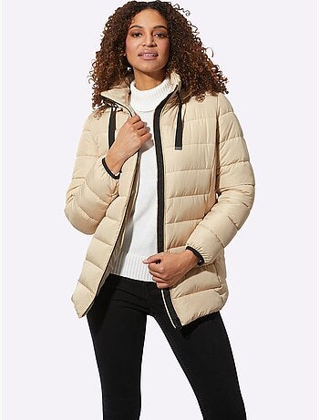 Doudoune matelassée avec capuche amovible et poches zippées - Taille standard - Witt