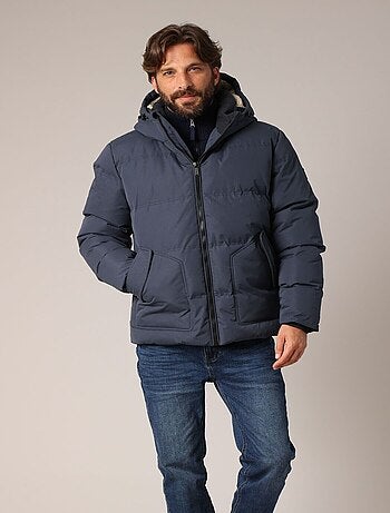 Doudoune matelassée avec capuche et doublure contrastée
'Deeluxe'