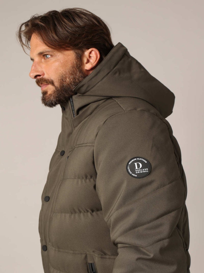 Doudoune matelassée avec capuche et poches zippées 'Deeluxe' Vert foncé - Kiabi