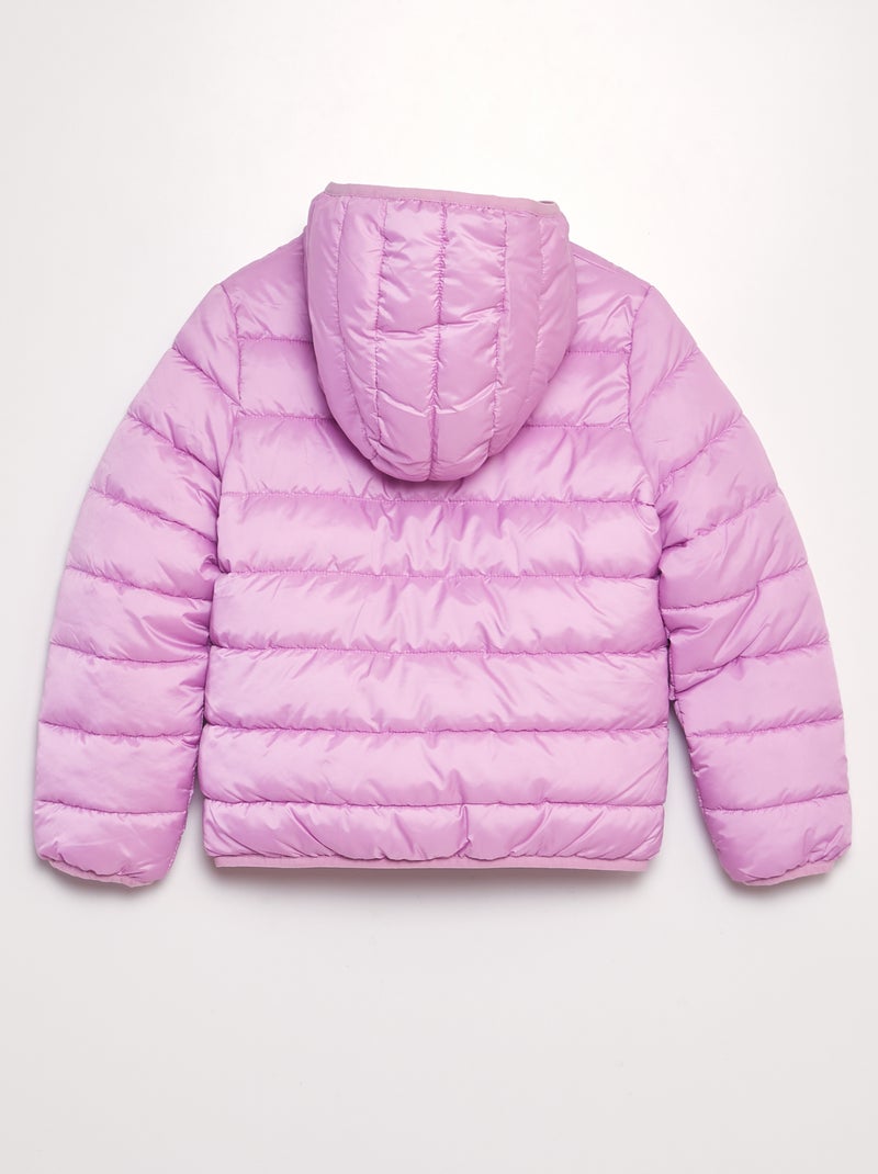 Doudoune matelassée avec capuche Rose - Kiabi