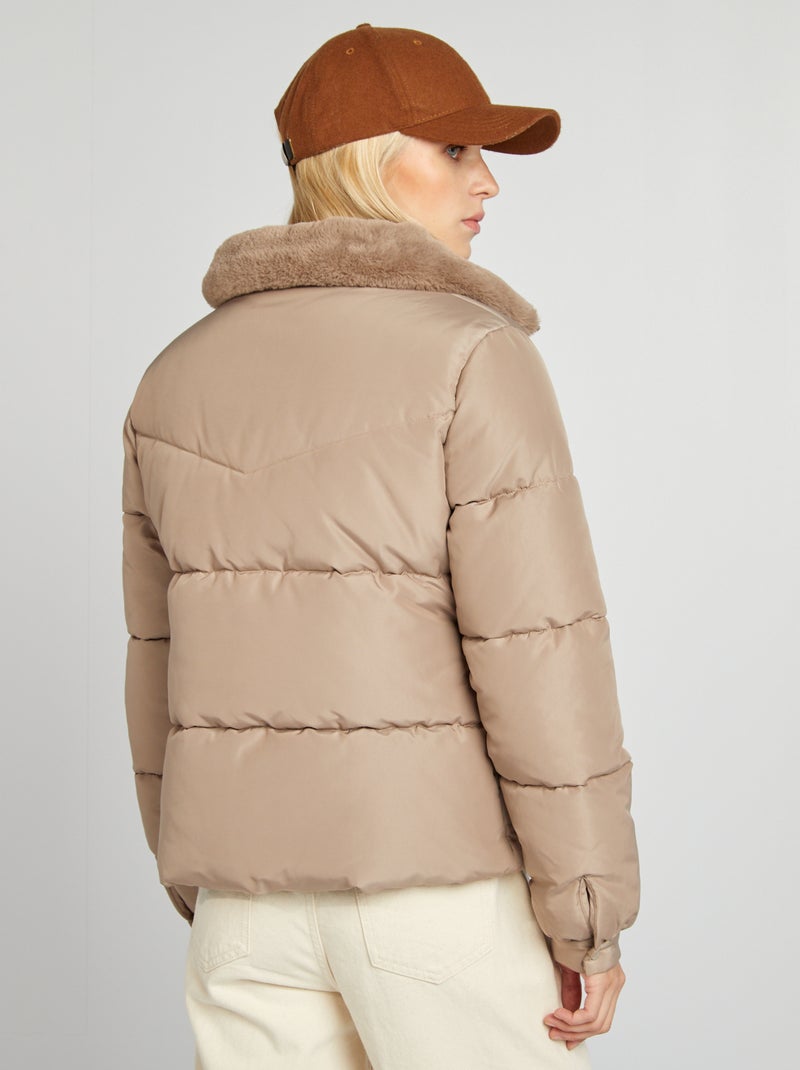 Veste Doudoune Féminine Hiver Matelassée Col Montant