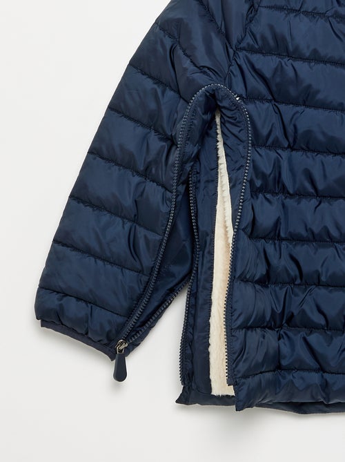 Doudoune matelassée avec intérieur sherpa - collection facile à enfiler - Kiabi