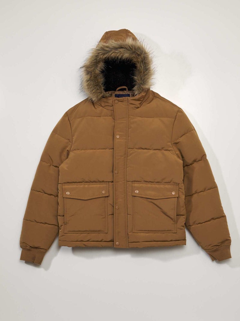 Doudoune matelassée Beige - Kiabi