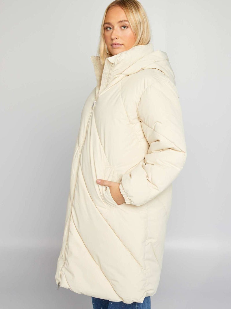Doudoune matelassée beige - Kiabi