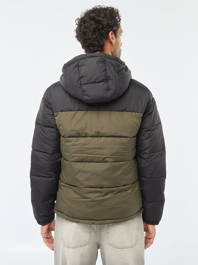 Doudoune matelassée bicolore 'JJ Rebel' Kaki - Kiabi