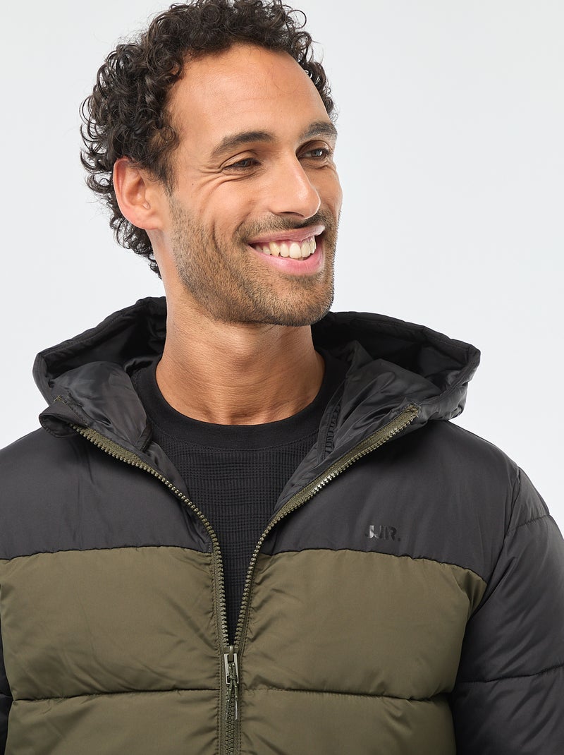 Doudoune matelassée bicolore 'JJ Rebel' Kaki - Kiabi