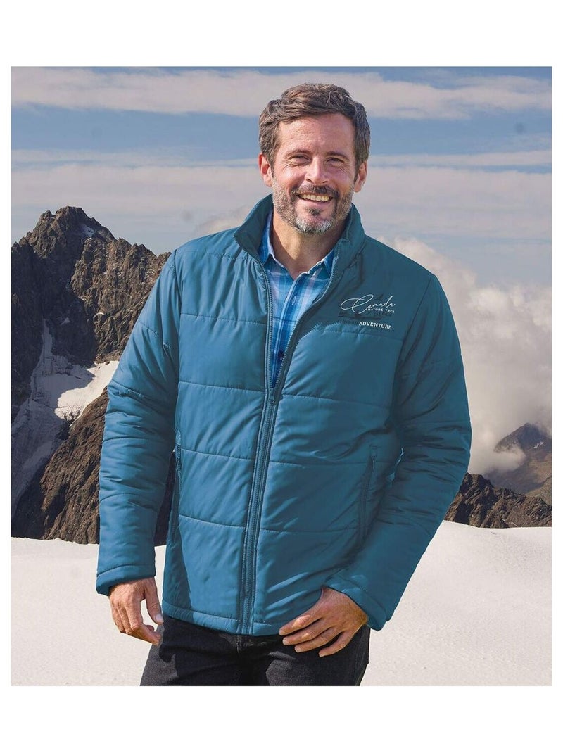 Doudoune Matelassée Canada Nature  - ATLAS FOR MEN Bleu - Kiabi