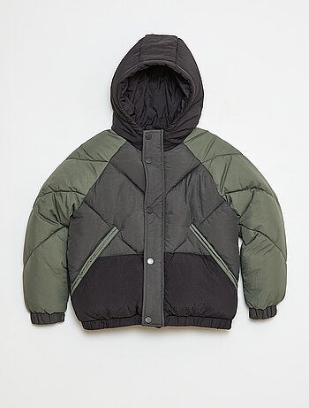 Doudoune matelassée color bloc déperlante