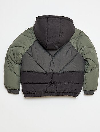 Doudoune matelassée color bloc déperlante