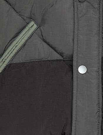 Doudoune matelassée color bloc déperlante