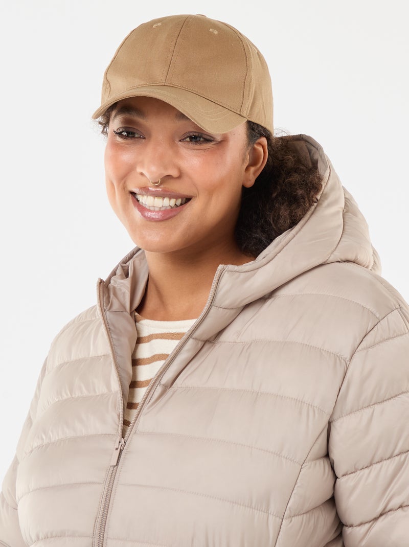Doudoune matelassée déperlante Beige - Kiabi