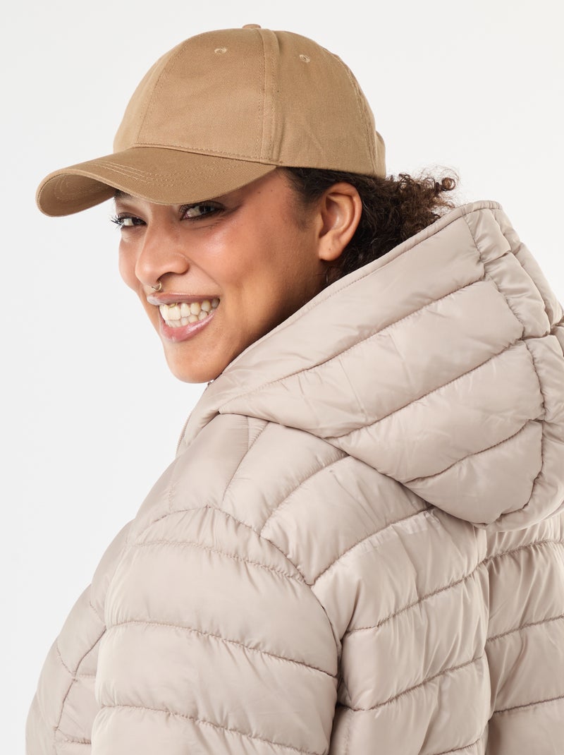 Doudoune matelassée déperlante Beige - Kiabi