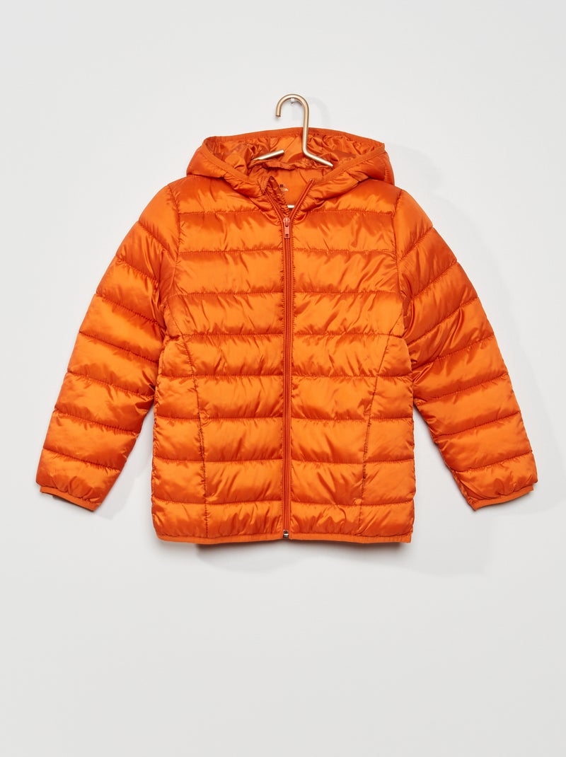 Doudoune matelassée déperlante Orange carotte - Kiabi