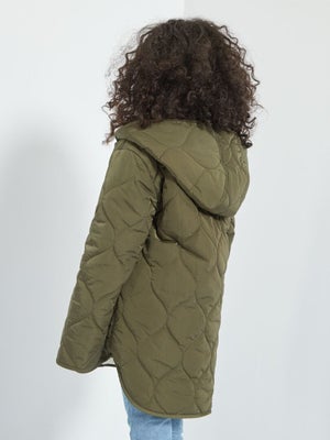 Doudoune Légère Femme Matelassée - Veste Polaire Chaude, Col Montant, Zip - Pour Sport, Randonnée, Quotidien - Automne/hiver