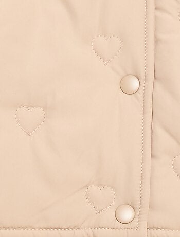 Doudoune matelassée en cœurs