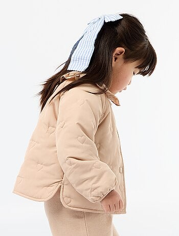 Doudoune matelassée en cœurs