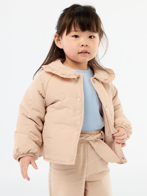 Doudoune matelassée en cœurs - Kiabi