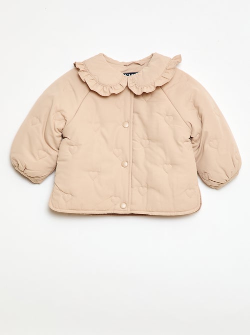 Doudoune matelassée en cœurs - Kiabi