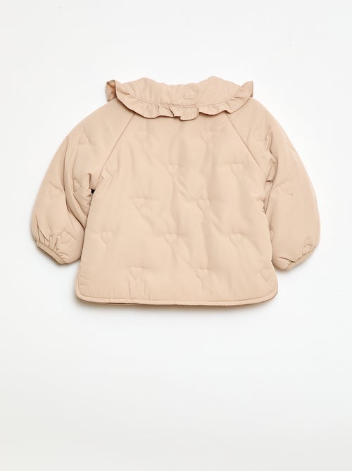 Doudoune matelassée en cœurs - Kiabi