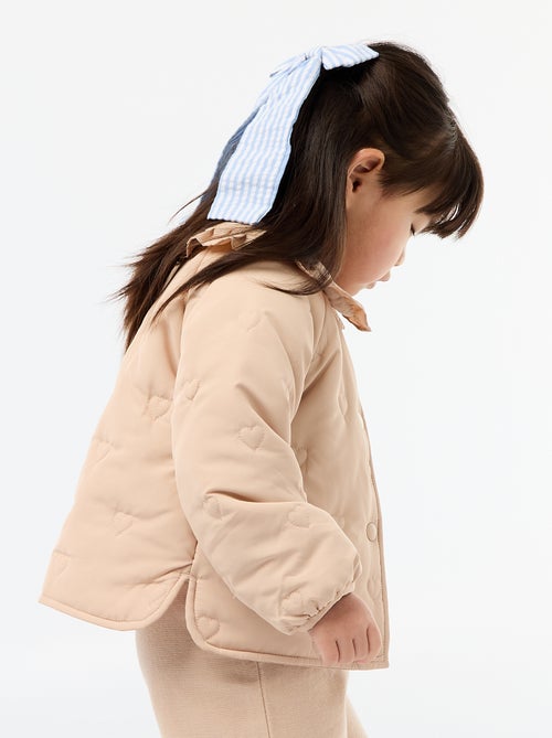 Doudoune matelassée en cœurs - Kiabi