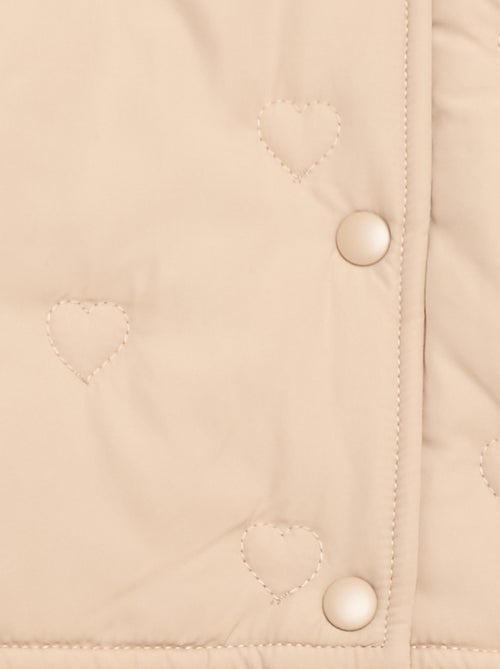 Doudoune matelassée en cœurs - Kiabi