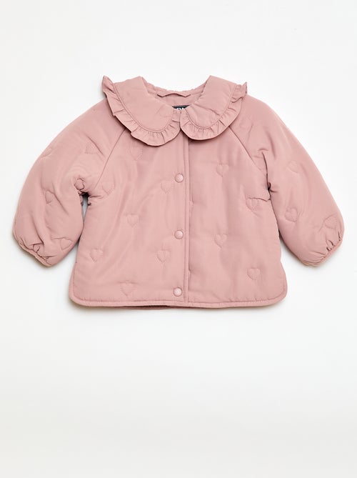 Doudoune matelassée en cœurs - Kiabi