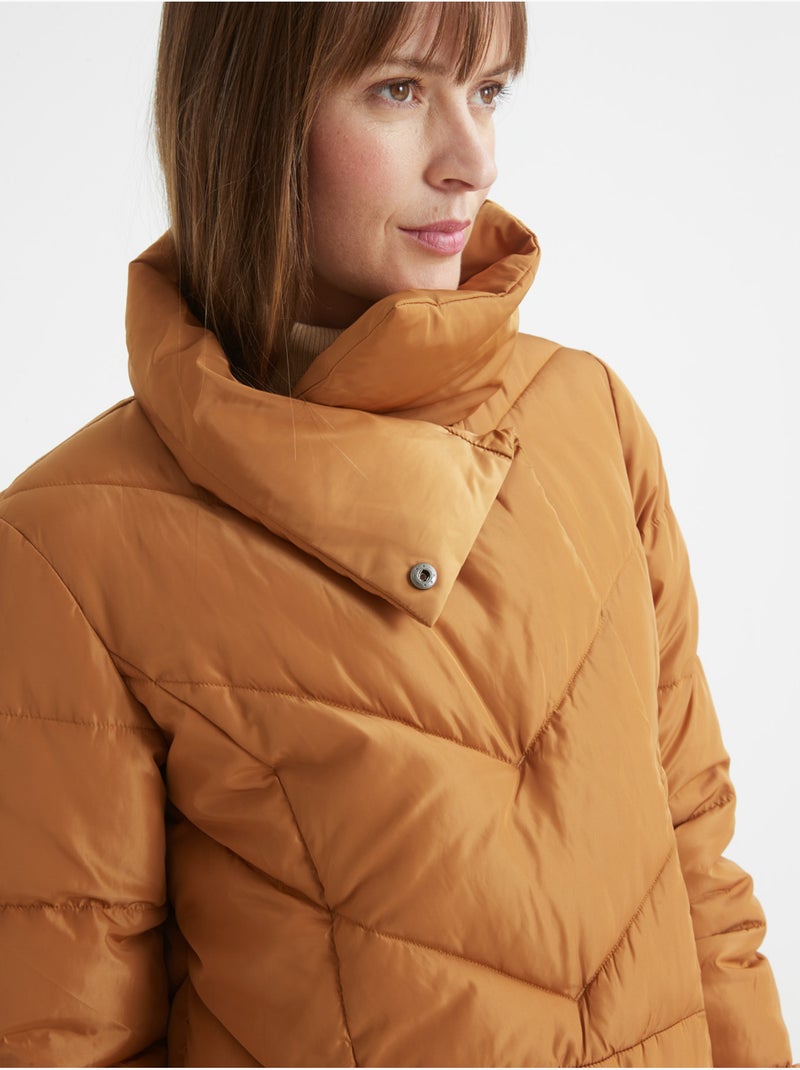 Doudoune matelassée femme - DAXON Camel - Kiabi